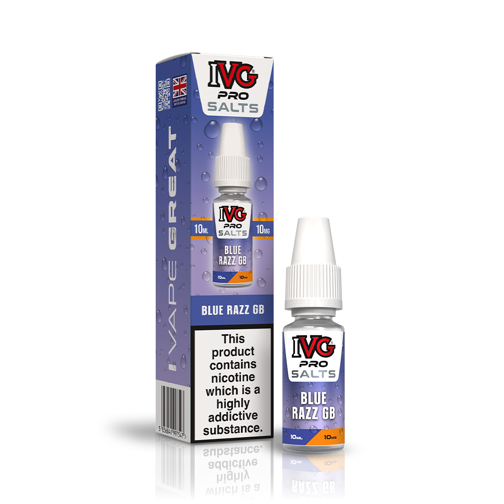 IVG PRO BLUE RAZZ GB 10ML NIC SALT E-LIQUID