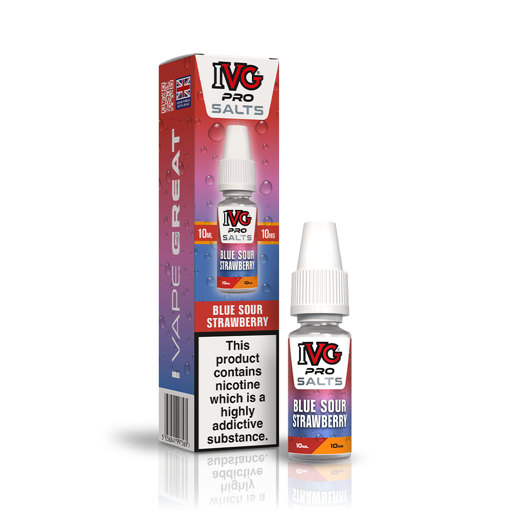 IVG PRO BLUE SOUR STRAWBERRY 10ML NIC SALT E-LIQUID