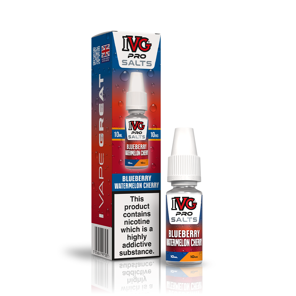 IVG PRO BLUEBERRY WATERMELON CHERRY 10ML NIC SALT E-LIQUID
