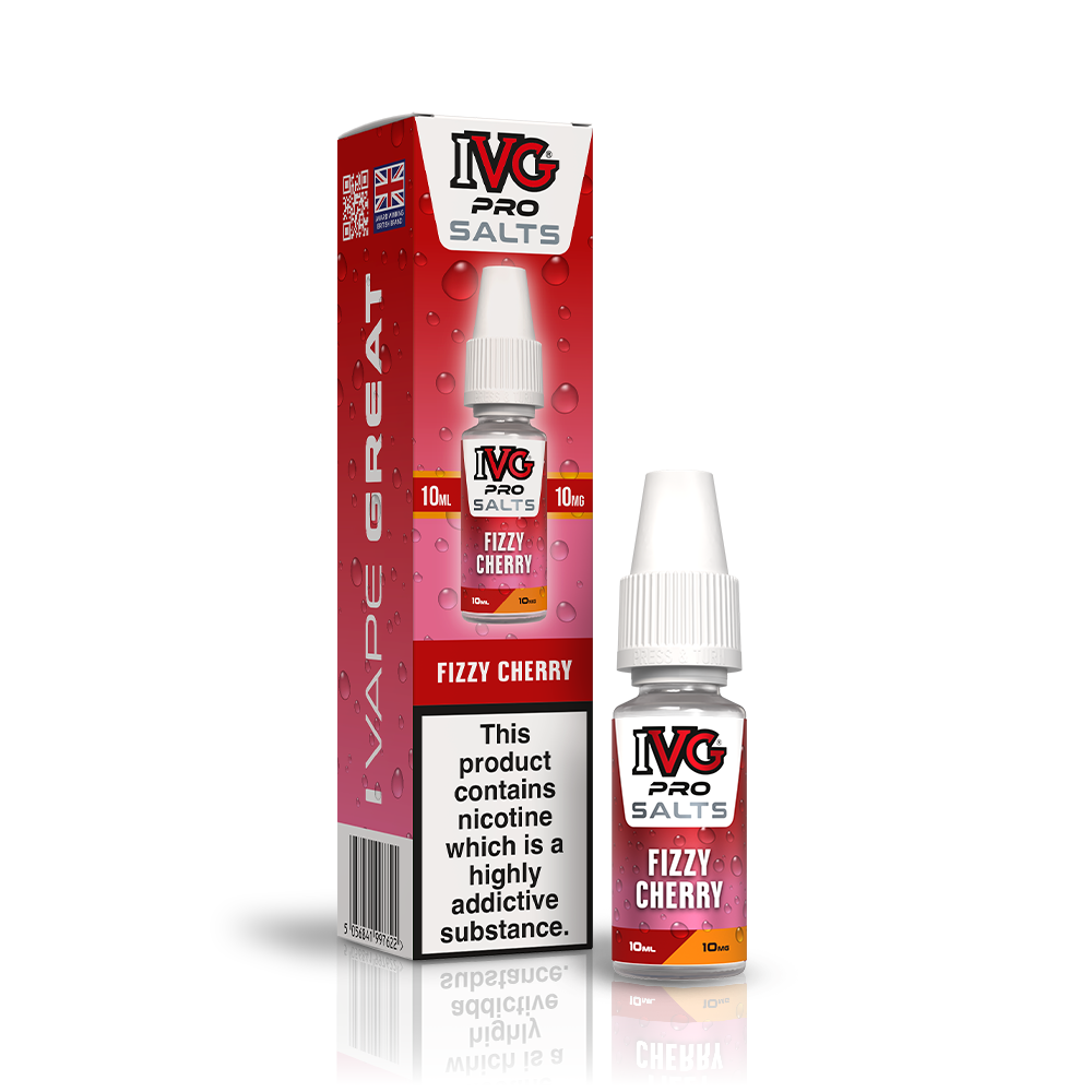 IVG PRO FIZZY CHERRY 10ML NIC SALT E-LIQUID