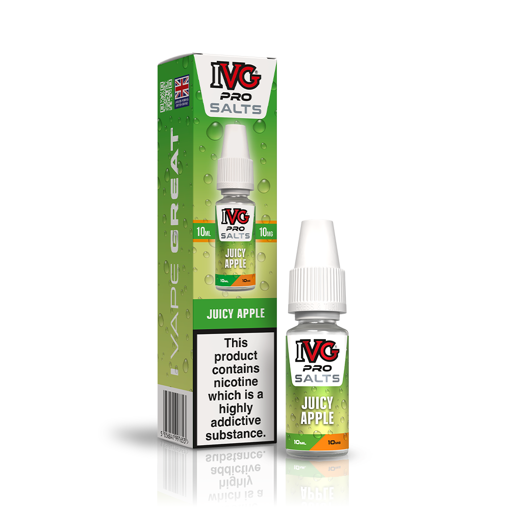 IVG PRO JUICY APPLE 10ML NIC SALT E-LIQUID