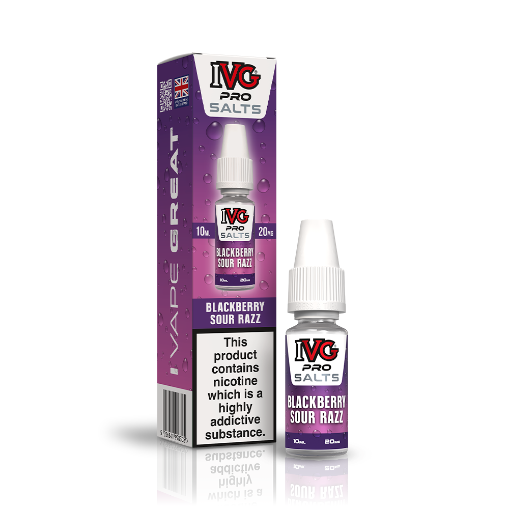IVG PRO BLACKBERRY SOUR RAZZ 10ML NIC SALT E-LIQUID