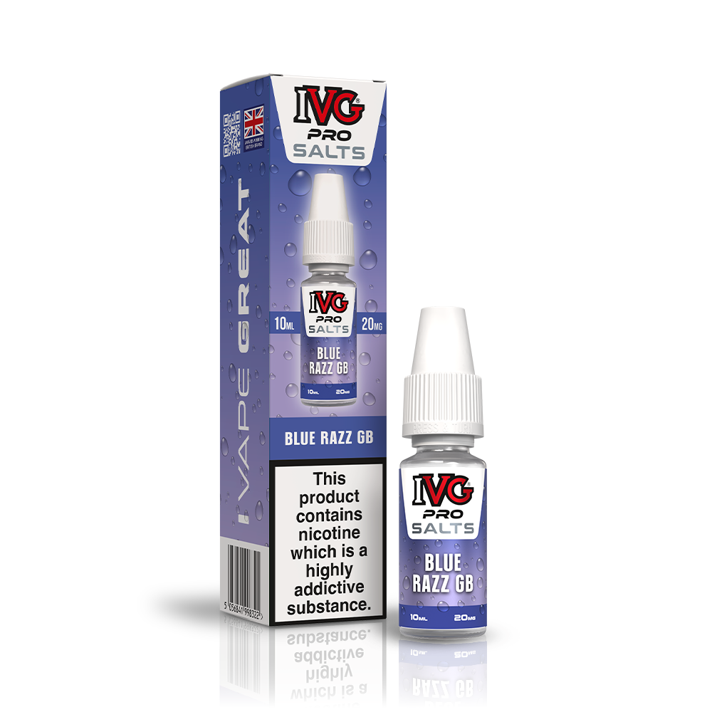 IVG PRO BLUE RAZZ GB 10ML NIC SALT E-LIQUID