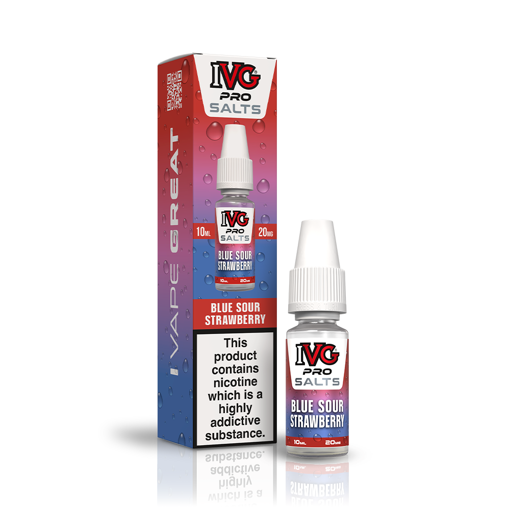 IVG PRO BLUE SOUR STRAWBERRY 10ML NIC SALT E-LIQUID