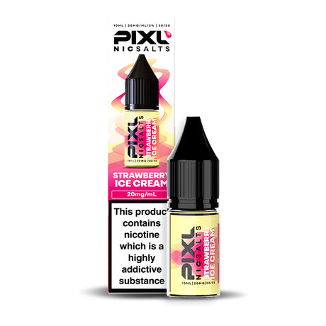 PIXL STRAWBERRY ICE CREAM 10ML NIC SALT E-LIQUID