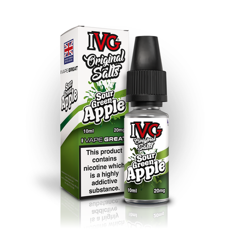IVG ORIGINAL SOUR GREEN APPLE 10ML NIC SALT E-LIQUID