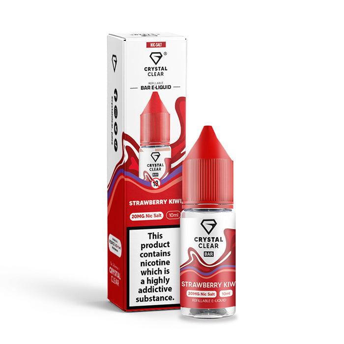 CRYSTAL CLEAR STRAWBERRY KIWI 10ML NIC SALT E-LIQUID