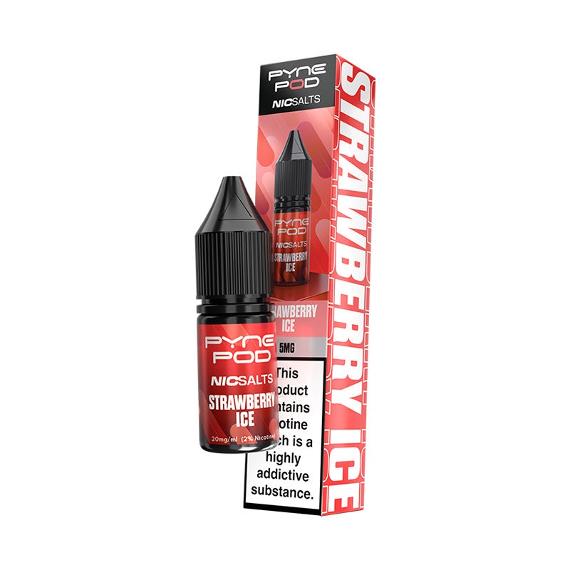 PYNE POD STRAWBERRY ICE 10ML NIC SALT E-LIQUID