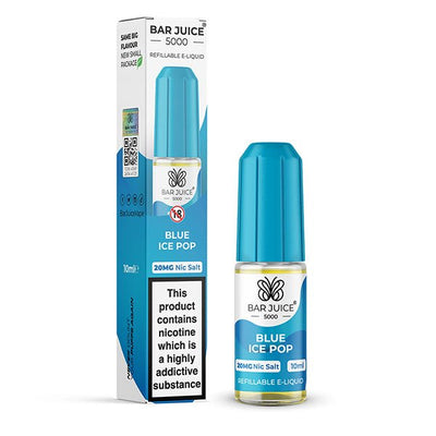 BAR JUICE - 10ML BLUE ICE POP NIC SALT E LIQUID - Super E-cig