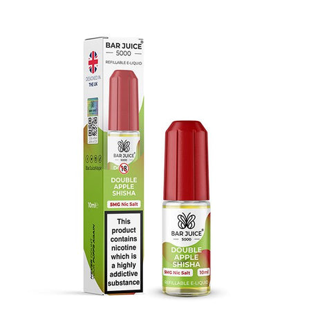BAR JUICE DOUBLE APPLE SHISHA 10ML NIC SALT E - LIQUID - Super E - cig