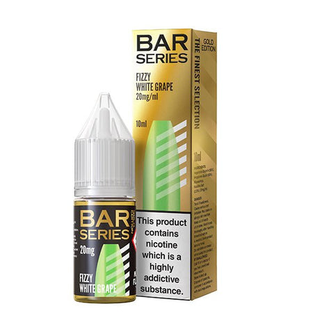 BAR SERIES FIZZY WHITE GRAPE 10ML NIC SALT E - LIQUID - Super E - cig
