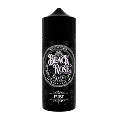 BLACK ROSE ELIXIRS - 100ML FAUST 0MG SHORTFILL E LIQUID - Super E-cig