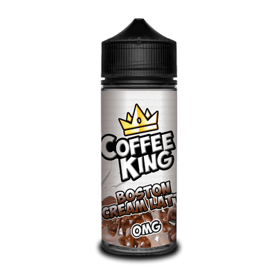 COFFEE KING - 100ML BOSTON CREAM LATTE 0MG SHORTFILL E LIQUID - Super E-cig