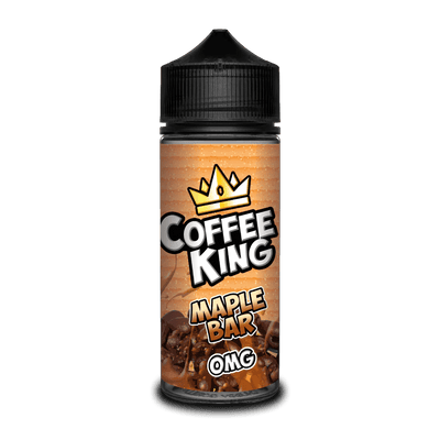 COFFEE KING - 100ML MAPLE BAR 0MG SHORTFILL E LIQUID - Super E-cig