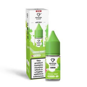 CRYSTAL CLEAR FRESH MINT 10ML NIC SALT E - LIQUID - Super E - cig