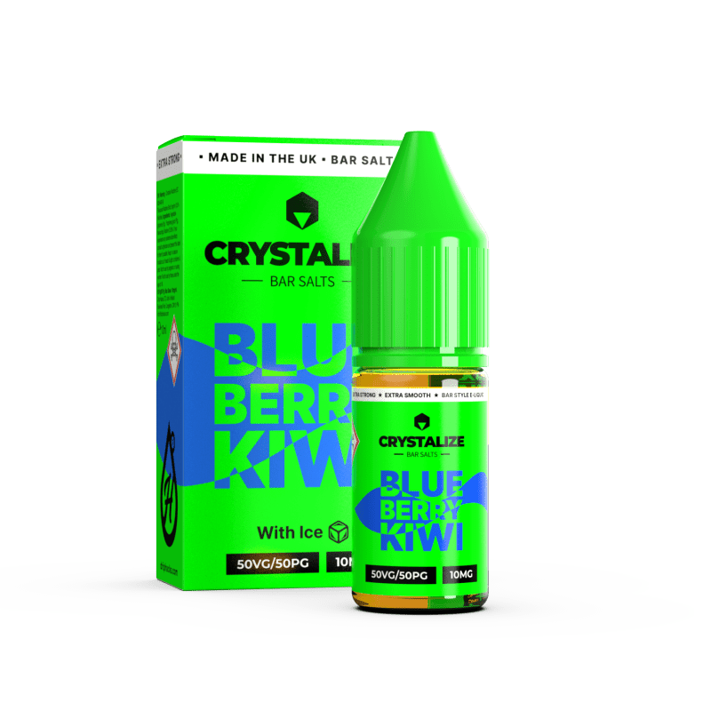 CRYSTALIZE BAR SALTS BLUBERRY KIWI 10ML NIC SALT E - LIQUID - Super E - cig