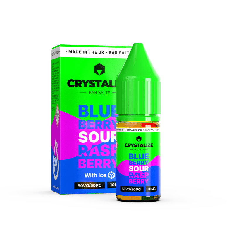 CRYSTALIZE BAR SALTS BLUBERRY SOUR RASPBERRY 10ML NIC SALT E - LIQUID - Super E - cig