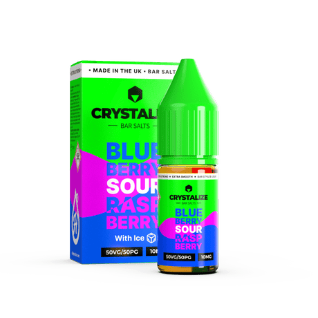 CRYSTALIZE BAR SALTS BLUBERRY SOUR RASPBERRY 10ML NIC SALT E - LIQUID - Super E - cig