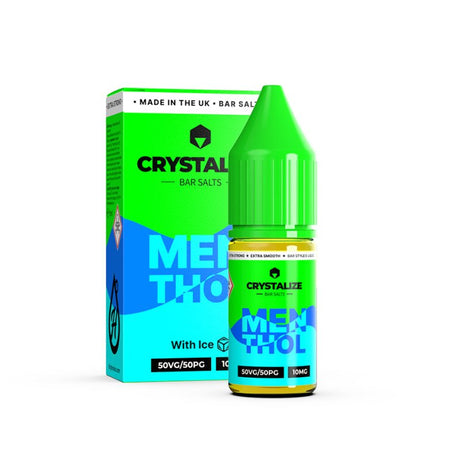 CRYSTALIZE BAR SALTS MENTHOL 10ML NIC SALT E - LIQUID - Super E - cig