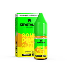 CRYSTALIZE BAR SALTS SOUR PINEAPPLE 10ML NIC SALT E - LIQUID - Super E - cig