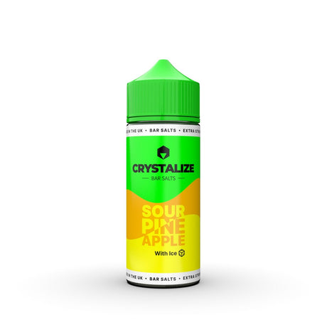 CRYSTALIZE BAR SALTS SOUR PINEAPPLE ICE 120ML LONGFILL E - LIQUID - Super E - cig