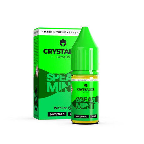 CRYSTALIZE BAR SALTS SPEARMINT 10ML NIC SALT E - LIQUID - Super E - cig
