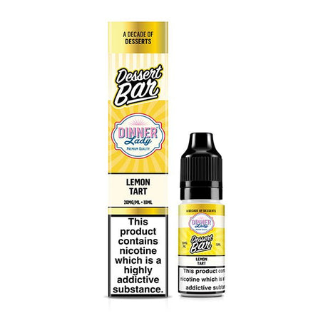 DINNER LADY DESSERT BAR LEMON TART 10ML NIC SALT E - LIQUID - Super E - cig