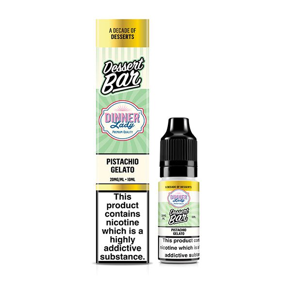 DINNER LADY DESSERT BAR PISTACHIO GELATO 10ML NIC SALT E - LIQUID - Super E - cig