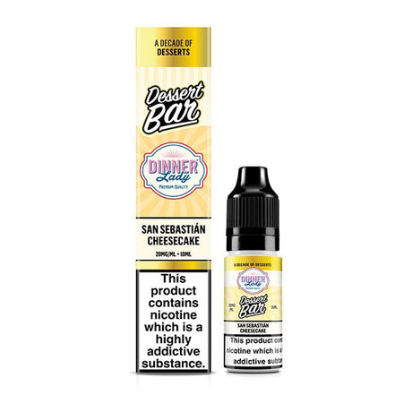 DINNER LADY DESSERT BAR SEBASTIAN CHEESECAKE 10ML NIC SALT E - LIQUID - Super E - cig
