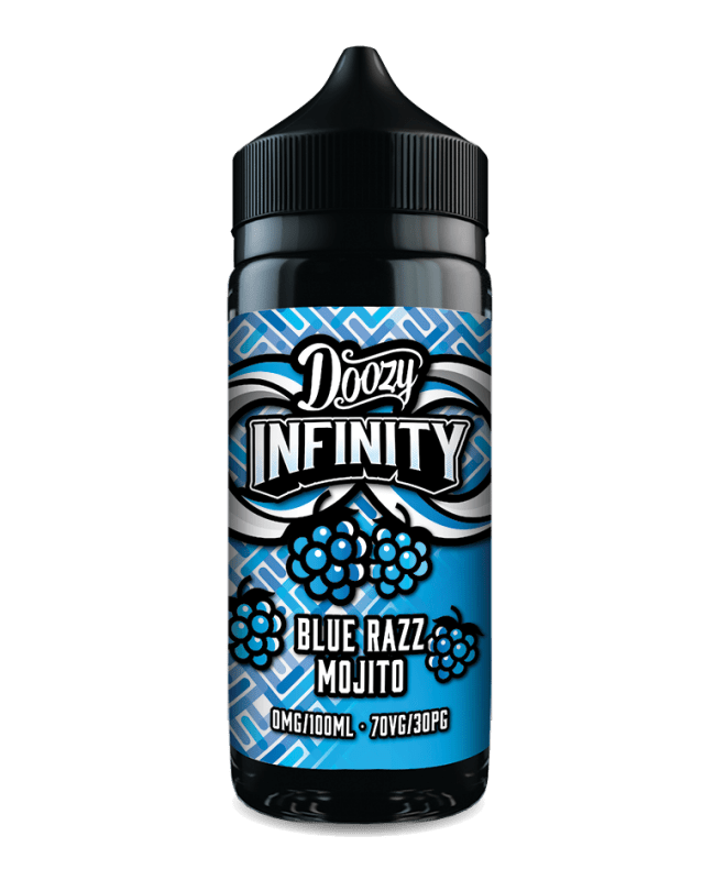 DOOZY INFINITY BLUE RAZZ MOJITO 100ML SHORTFILL E - LIQUID - Super E - cig