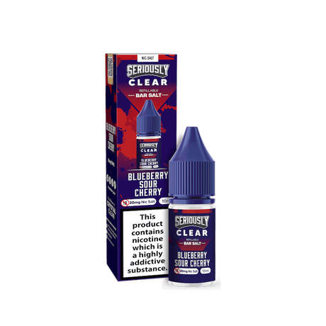 DOOZY SERIOUSLY CLEAR BLUEBERRY SOUR CHERRY 10ML NIC SALT E - LIQUID - Super E - cig