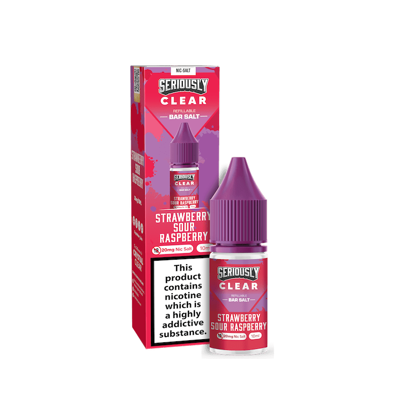 DOOZY SERIOUSLY CLEAR STRAWBERRY SOUR RASPBERRY 10ML NIC SALT E - LIQUID - Super E - cig