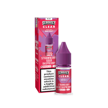 DOOZY SERIOUSLY CLEAR STRAWBERRY SOUR RASPBERRY 10ML NIC SALT E - LIQUID - Super E - cig