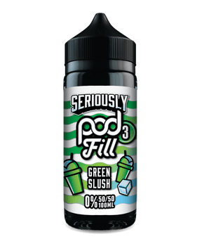DOOZY SERIOUSLY PODFILL GREEN SLUSH 100ML SHORTFILL E - LIQUID - Super E - cig