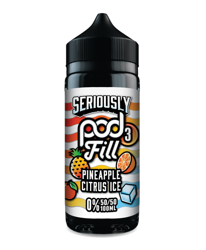 DOOZY SERIOUSLY PODFILL PINEAPPLE CITRUS ICE 100ML SHORTFILL E - LIQUID - Super E - cig