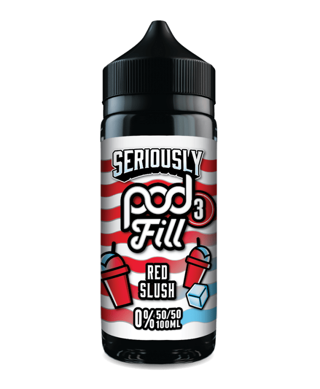 DOOZY SERIOUSLY PODFILL RED SLUSH 100ML SHORTFILL E - LIQUID - Super E - cig