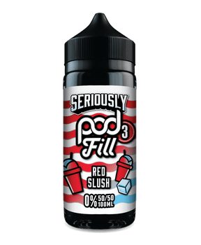 DOOZY SERIOUSLY PODFILL RED SLUSH 100ML SHORTFILL E - LIQUID - Super E - cig