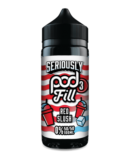 DOOZY SERIOUSLY PODFILL RED SLUSH 100ML SHORTFILL E - LIQUID - Super E - cig