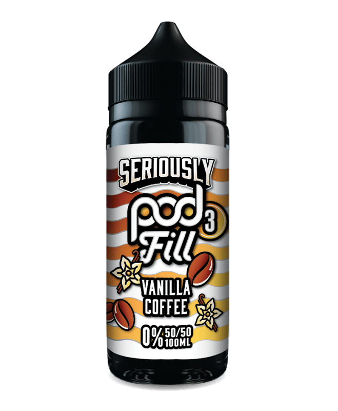 DOOZY SERIOUSLY PODFILL VANILLA COFFEE 100ML SHORTFILL E - LIQUID - Super E - cig