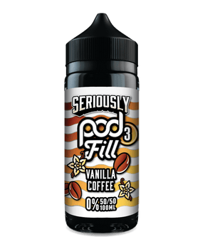 DOOZY SERIOUSLY PODFILL VANILLA COFFEE 100ML SHORTFILL E - LIQUID - Super E - cig