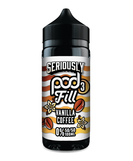 DOOZY SERIOUSLY PODFILL VANILLA COFFEE 100ML SHORTFILL E - LIQUID - Super E - cig
