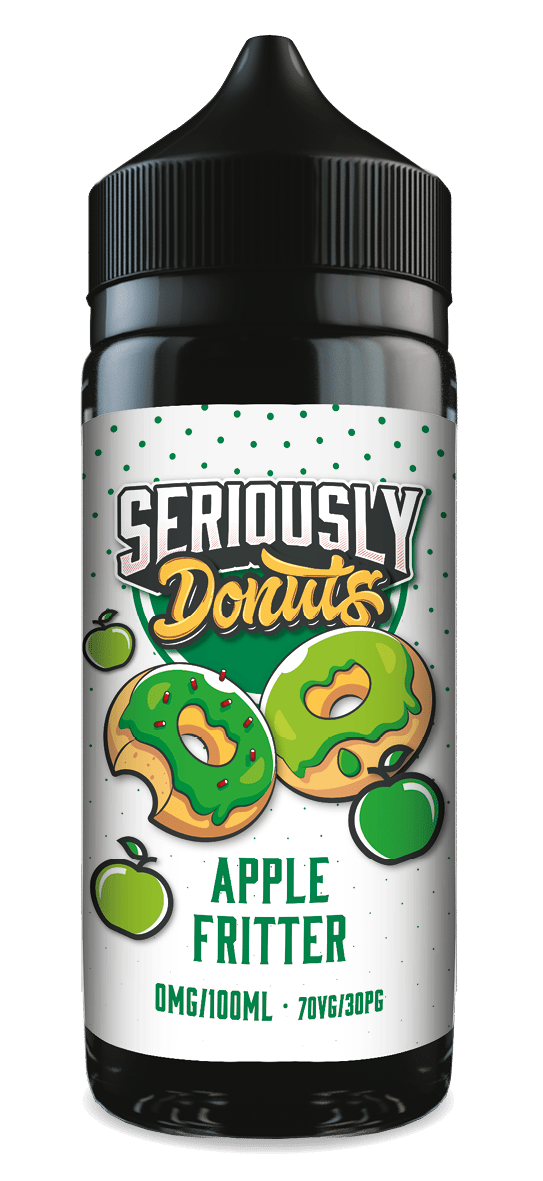 DOOZY VAPE CO - 100ML SERIOUSLY DONUTS APPLE FRITTER 0MG SHORTFILL E LIQUID - Super E-cig