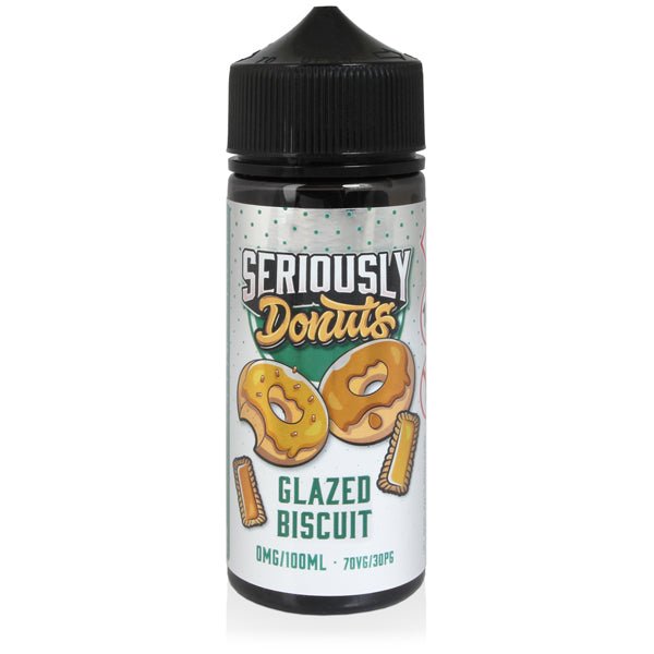 DOOZY VAPE CO - 100ML SERIOUSLY DONUTS GLAZED BISCUIT 0MG SHORTFILL E LIQUID - Super E-cig