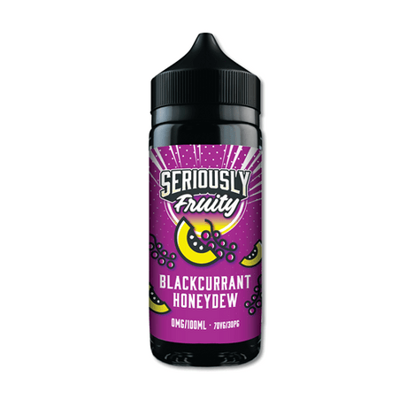 DOOZY VAPE CO - 100ML SERIOUSLY FRUITY BLACKCURRANT HONEYDEW 0MG SHORTFILL E LIQUID - Super E-cig