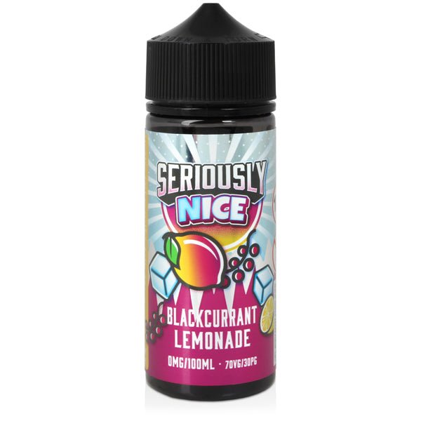 DOOZY VAPE CO - 100ML SERIOUSLY NICE BLACKCURRANT LEMONADE 0MG SHORTFILL E LIQUID - Super E-cig