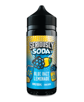 DOOZY VAPE CO - 100ML SERIOUSLY SODA BLUE RAZZ LEMONADE 0MG SHORTFILL E LIQUID - Super E-cig