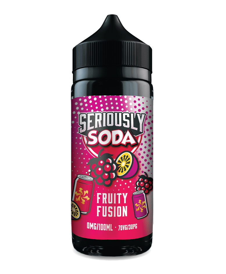 DOOZY VAPE CO - 100ML SERIOUSLY SODA FRUITY FUSION 0MG SHORTFILL E LIQUID - Super E-cig