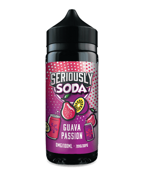 DOOZY VAPE CO - 100ML SERIOUSLY SODA GUAVA PASSION 0MG SHORTFILL E LIQUID - Super E-cig