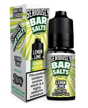 DOOZY VAPE CO - 10ML SERIOUSLY BAR SALTS LEMON LIME NIC SALT E LIQUID - Super E-cig