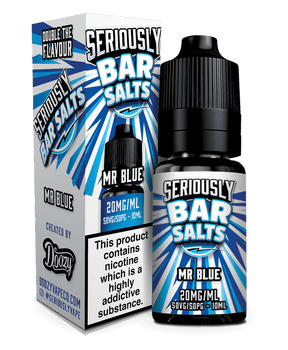 DOOZY VAPE CO - 10ML SERIOUSLY BAR SALTS MR BLUE NIC SALT E LIQUID - Super E-cig